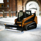 Skid Steer 84" Extreme-Duty Pusher Snow Plow, Snow Blade, Dozer Blade Combo Attachment