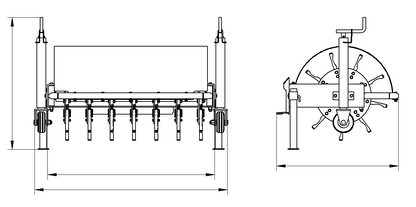 Core Aerator-Mini Skid Steer Attachment