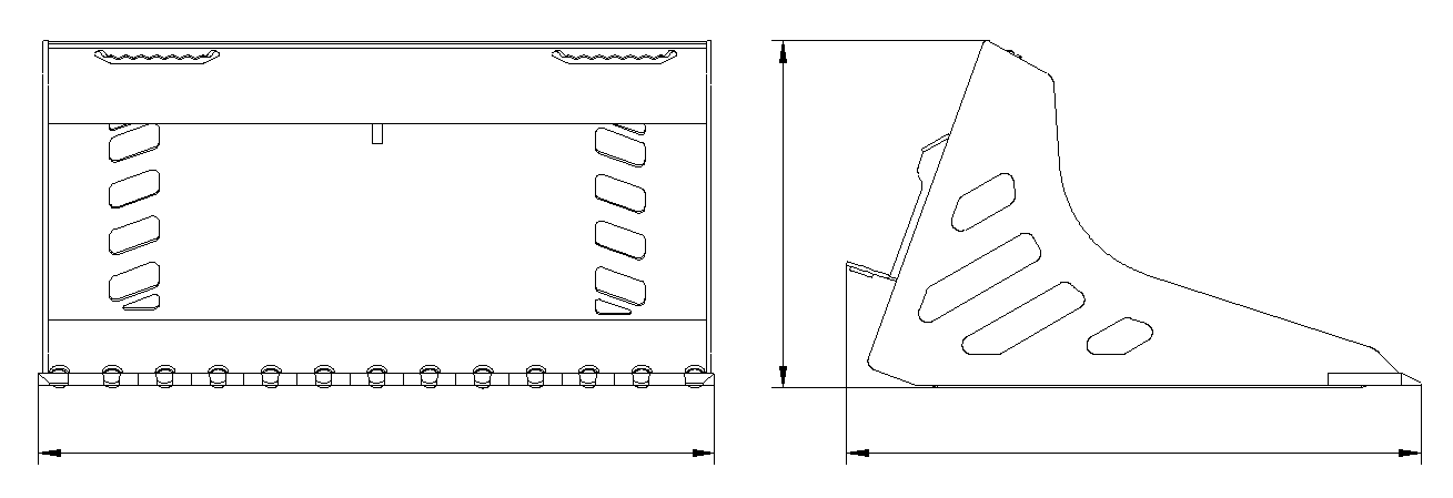 Rod Rock Bucket-Mini Skid Steer Attachment