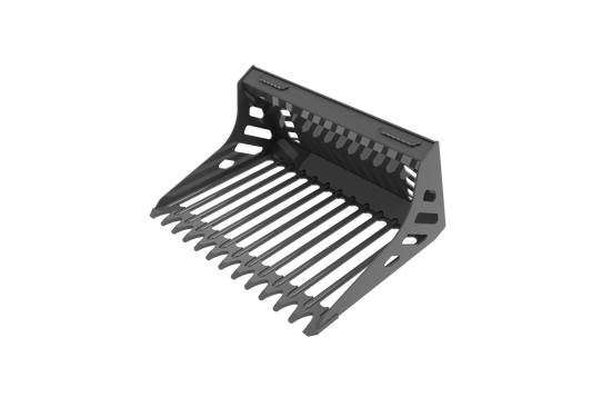 Rod Rock Bucket-Mini Skid Steer Attachment