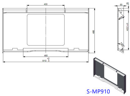 Weld-On Skid Steer Universal Attachment Mounting Plate