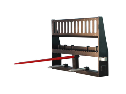 Skid Steer 49" width Pallet Fork Attachment and 42" Hay Bale Spear for Skid Steer