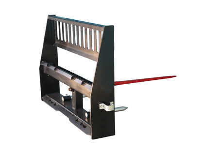 Skid Steer 49" width Pallet Fork Attachment and 42" Hay Bale Spear for Skid Steer