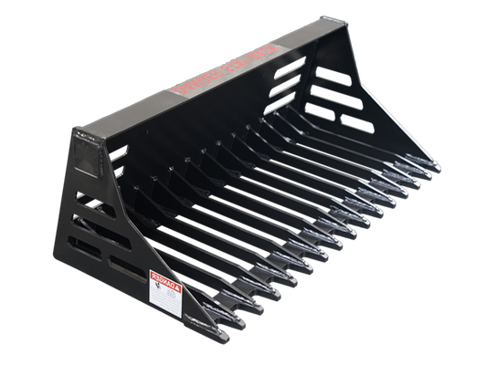 Construction Rock Bucket Attachment for Skid Steer Rake Bucket