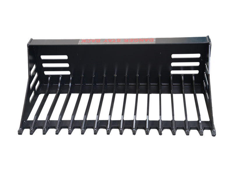 Construction Rock Bucket Attachment for Skid Steer Rake Bucket