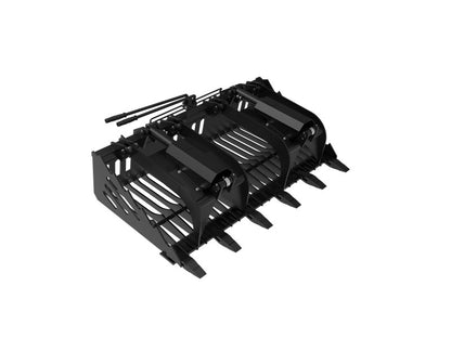 Skid Steer Rock Bucket Grapple with Teeth