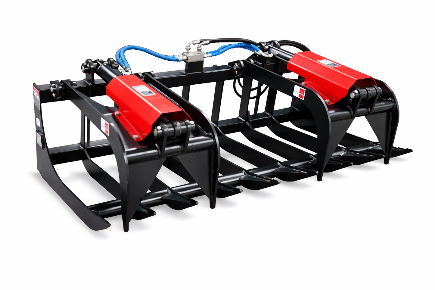 Skid Steer 72" Dual Cylinders Root Grapple Bucket