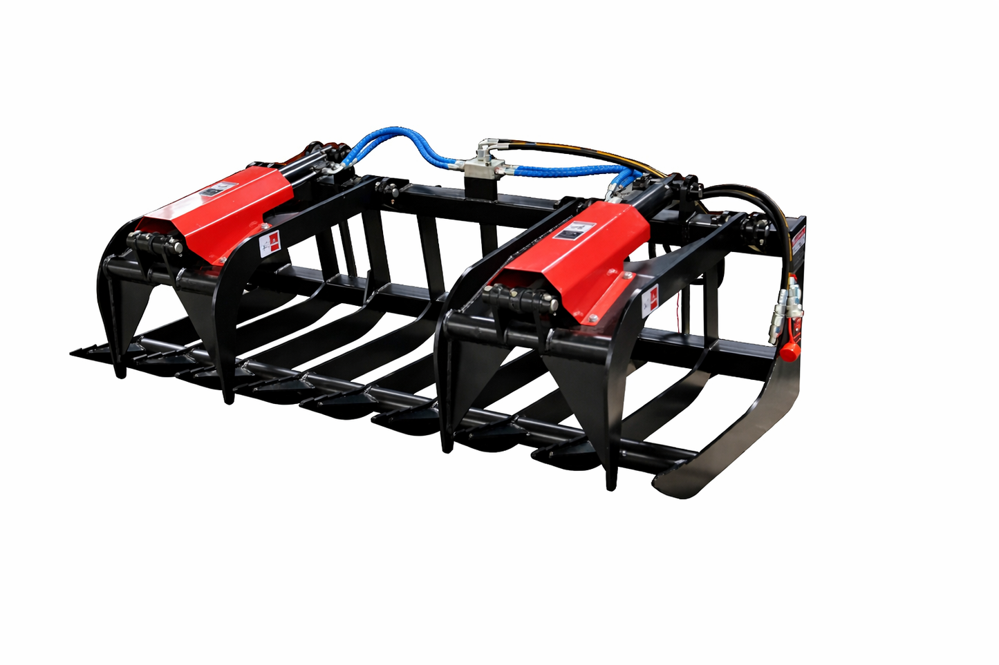 Skid Steer 72" Dual Cylinders Root Grapple Bucket
