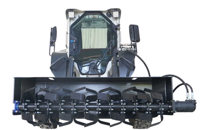 72" Skid Steer Light-Duty Rotary Tiller,Rototiller Attachments for Gardening