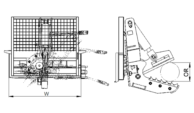 Rotating Tree Shear Attachments