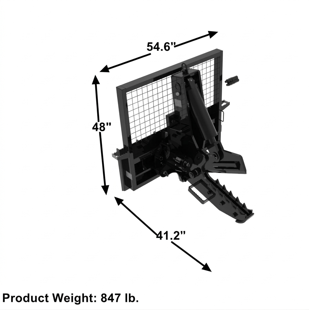 Skid Steer Rotating Tree Shear Attachments