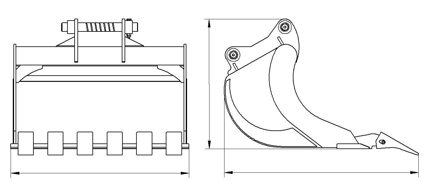 Replacement Backhoe Bucket