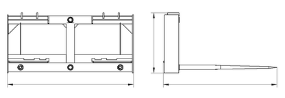 Universal Attachment: Compatible with Quick-Connect Skid Steers & Most Tractors