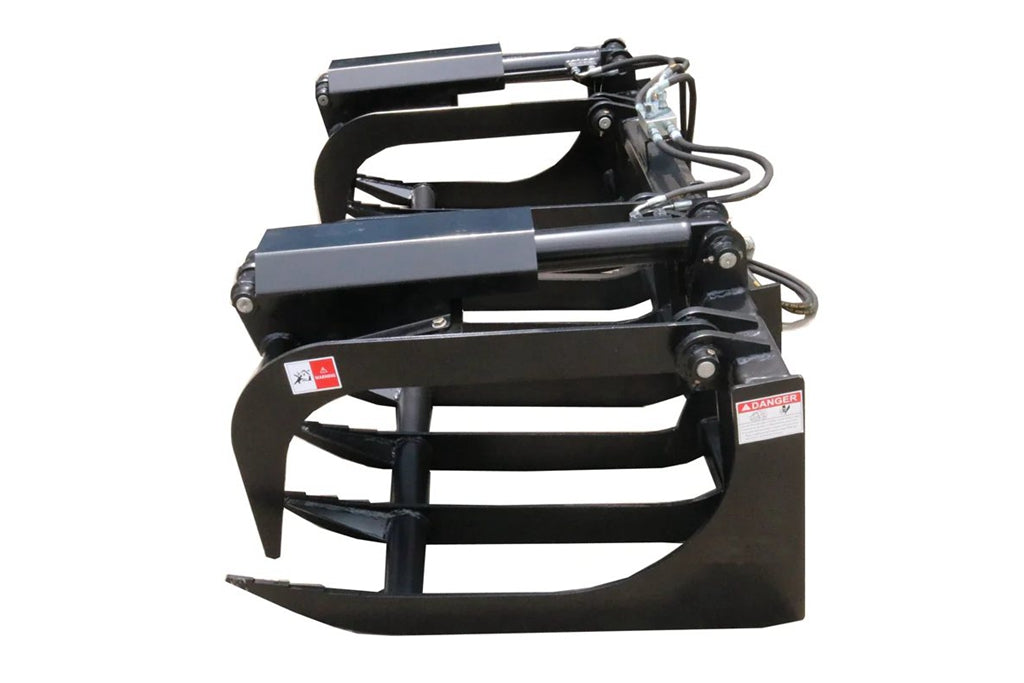 Dual Cylinders Root Grapple Bucket with Skid Steer Universal Quick Hitch