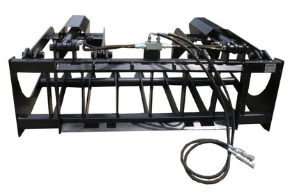 Dual Cylinders Root Grapple Bucket with Skid Steer Universal Quick Hitch