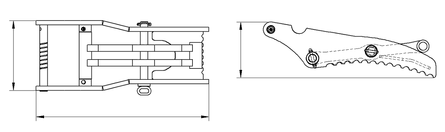High-Strength Hydraulic Skid Steer Thumb – Ideal for Handling Irregular Materials
