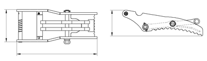 High-Strength Hydraulic Skid Steer Thumb – Ideal for Handling Irregular Materials