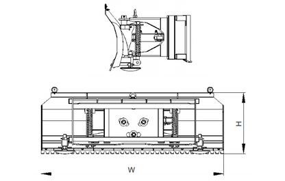 Skid Steer Hydraulic Angle Snow Blade Dozer Blade combo