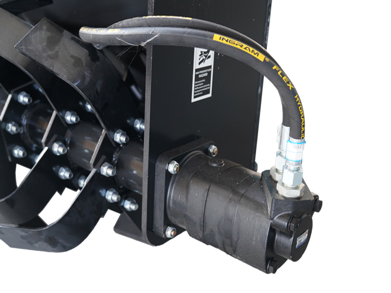 72" Skid Steer Heavy-Duty Rotary Tiller, Gardening Rototiller Attachments