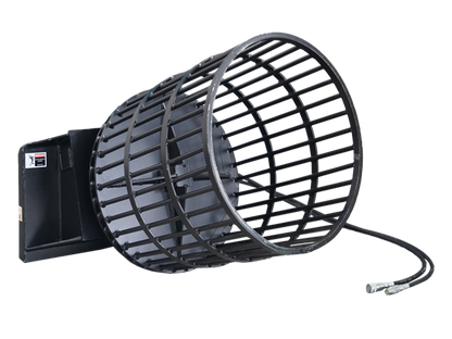 Skid Steer Rotary Rock Picker Attachment