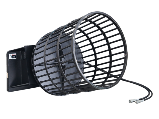 Skid Steer Rotary Rock Picker Attachment