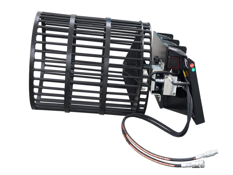 Skid Steer Rotary Rock Picker Attachment