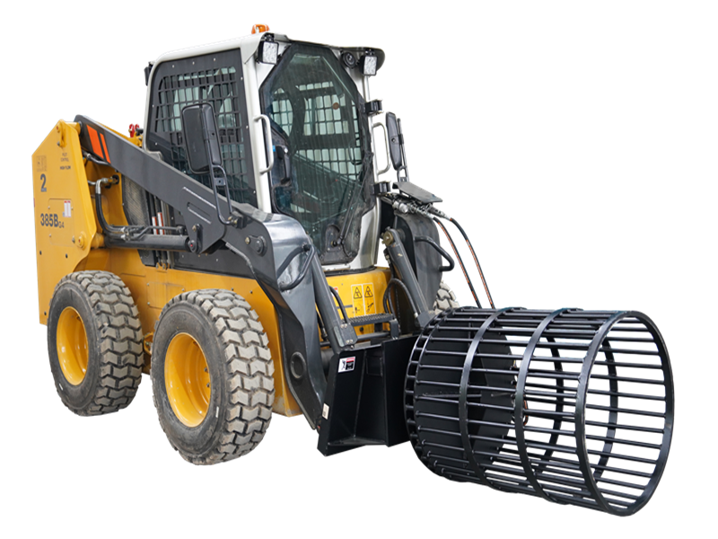 Skid Steer Rotary Rock Picker Attachment