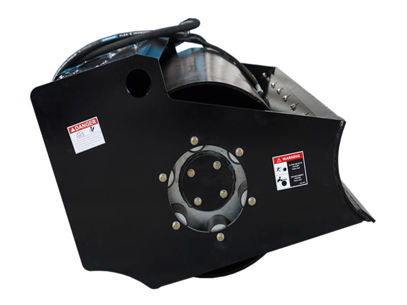 Skid Steer Vibratory Roller with hydraulically powered exciter systems