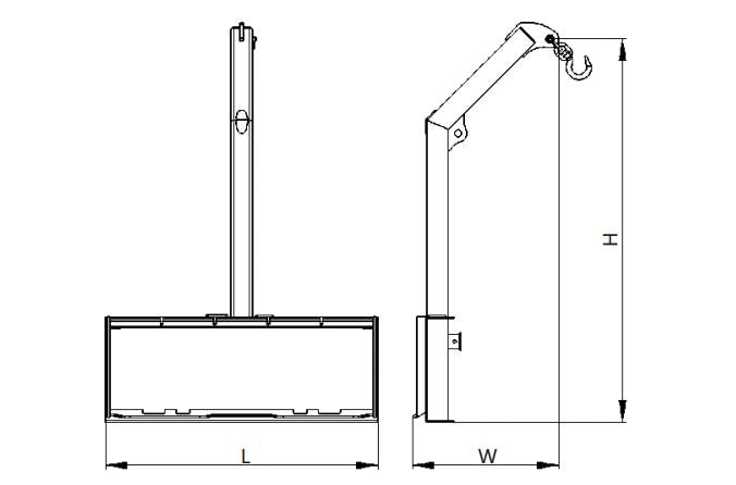Skid Steer attachment Lifting Jib