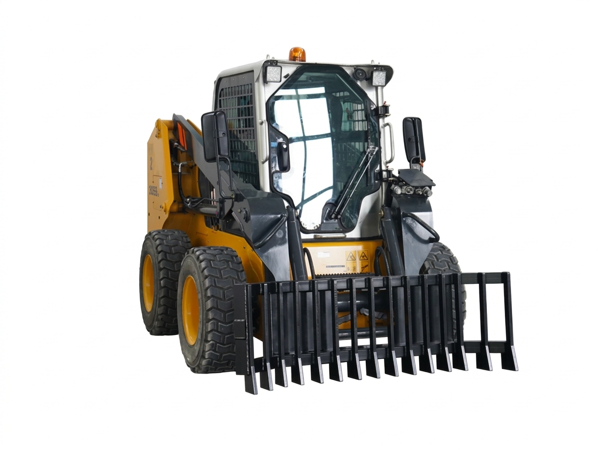Skid Steer 71" Heavy Duty Push Stick Rake Attachment