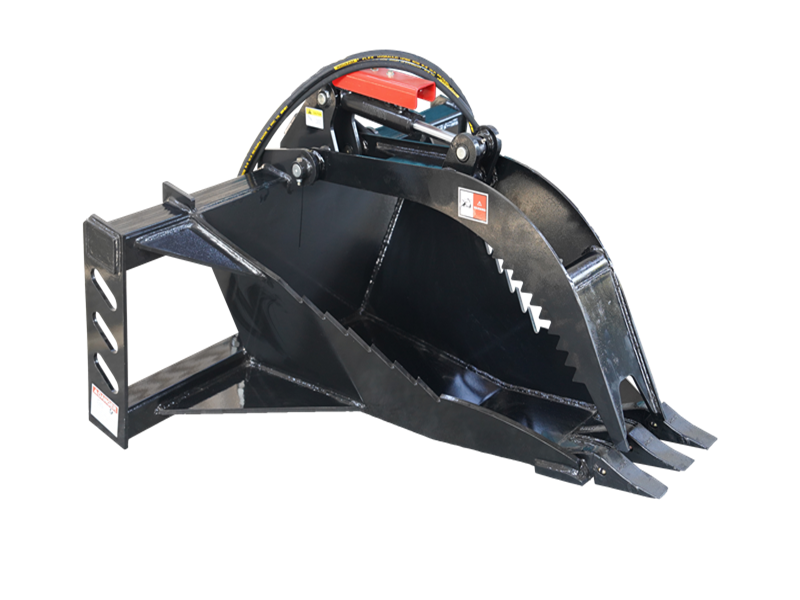 Skid Steer Stump Bucket Grapple Attachment Extreme Duty