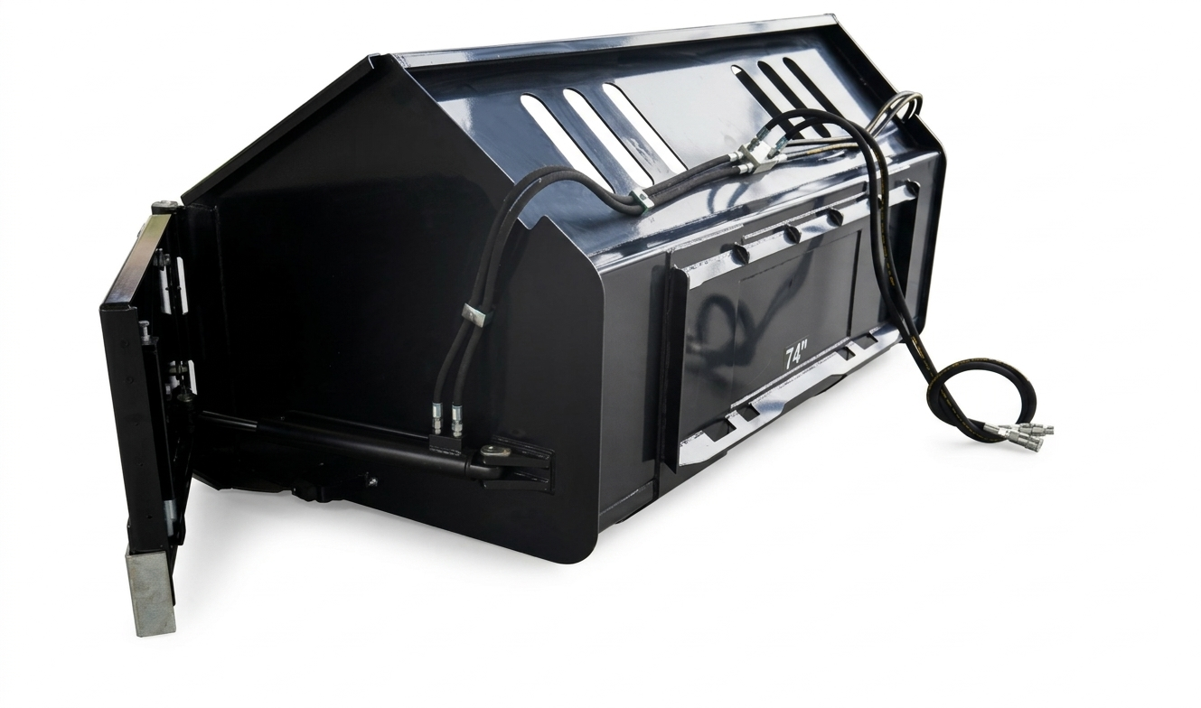 Skid Steer 91" Swing Snow Bucket for Snow Removal