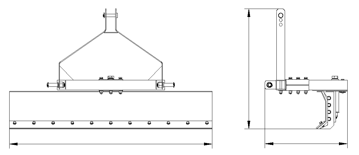 3-Point Rear Grading Blade