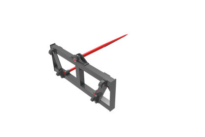 Root Grapple Attachment - Tractor Quick Tach Compatible, HD Forged Spear, Efficient Bale Handling Tool