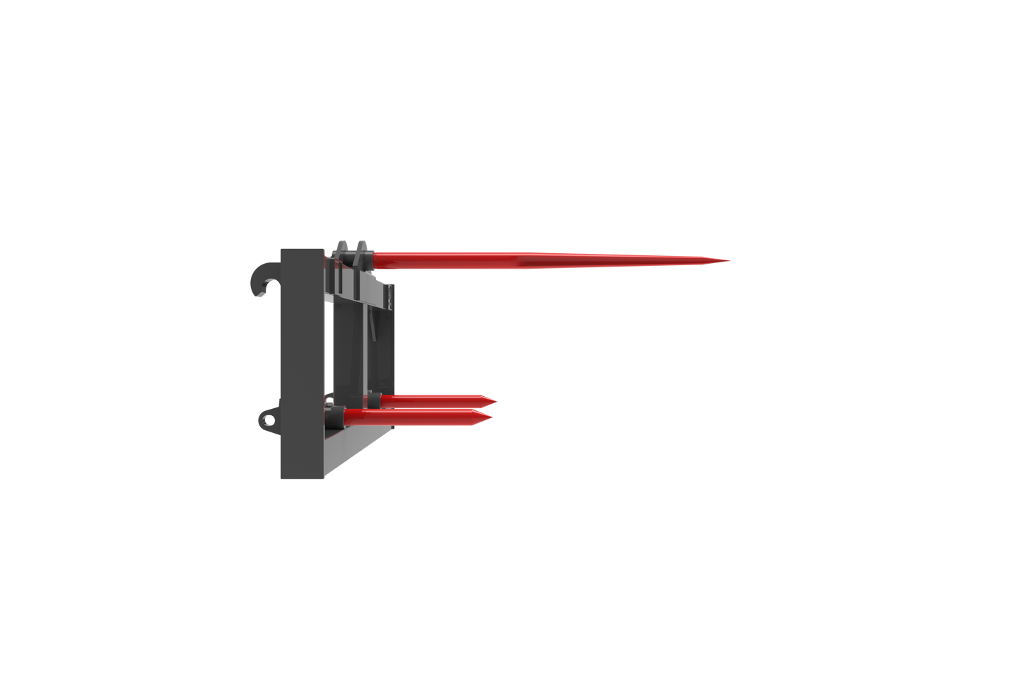 Root Grapple Attachment - Tractor Quick Tach Compatible, HD Forged Spear, Efficient Bale Handling Tool