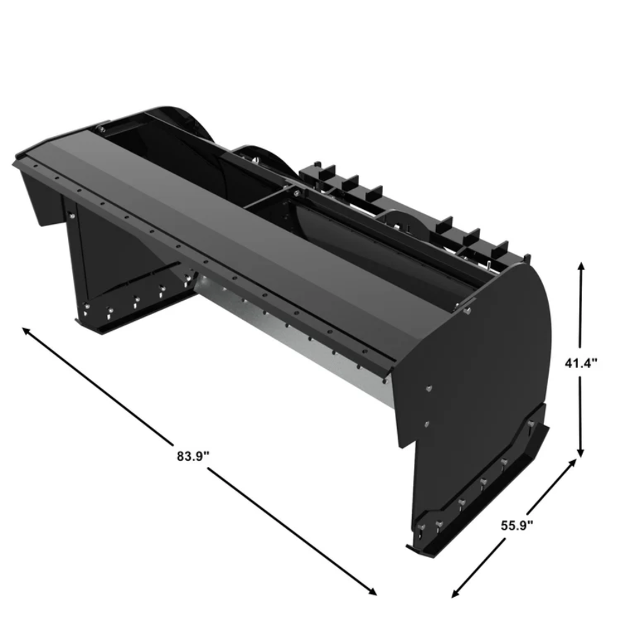 Skid Steer 84" Trip Edge Snow Plow, Snow Pusher