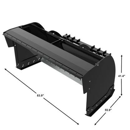Skid Steer 84" Trip Edge Snow Plow, Snow Pusher