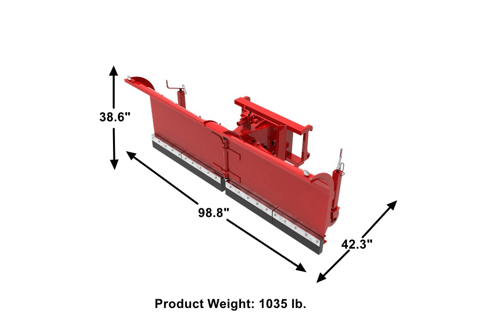 Versatile Snow Plough with V shaped Remove Blade for Front Loader